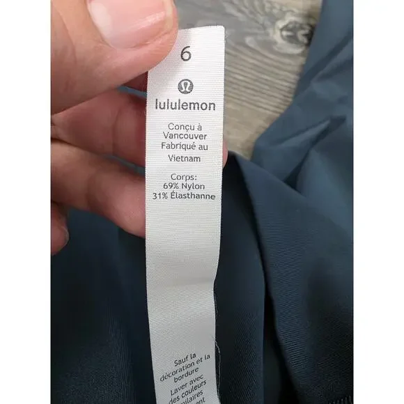 Lululemon Align Crop 21" Leggings Size 6 Graphite Grey EUC Nulu Yoga - Picture 4 of 5